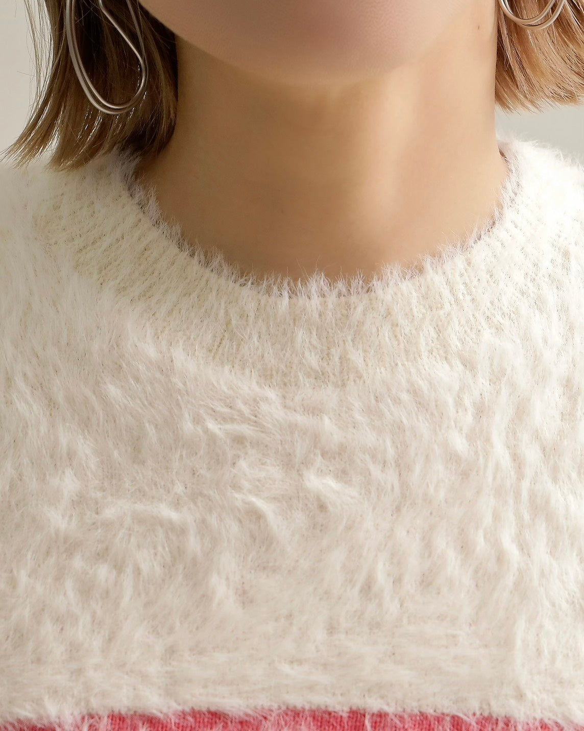 シャギーロゴニットプルオーバー