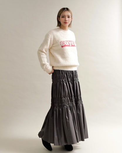 シャギーロゴニットプルオーバー