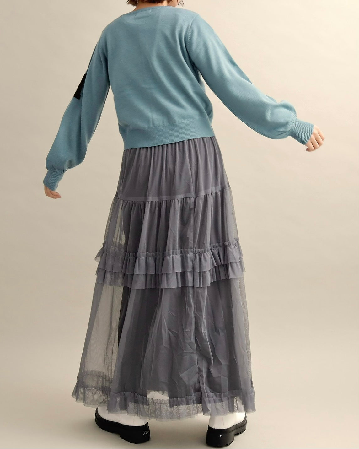 SORAロゴジャガードニットカーディガン