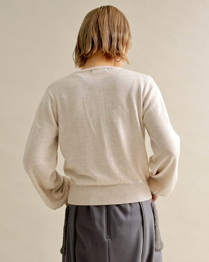 SORAロゴジャガードニットカーディガン