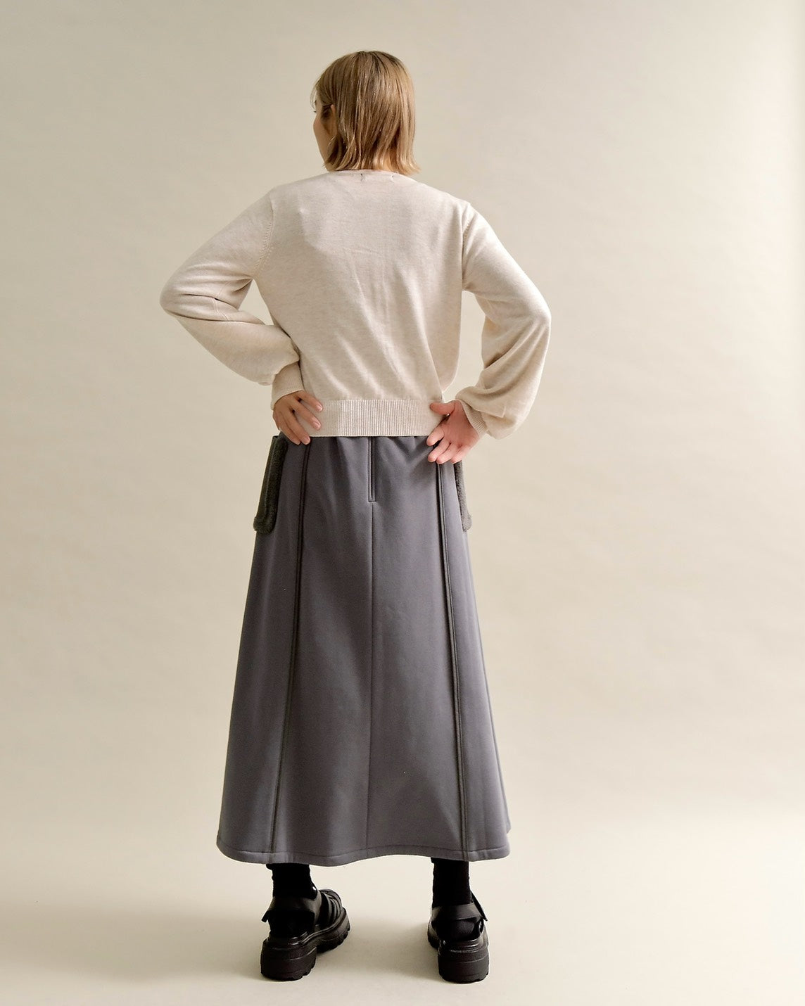 SORAロゴジャガードニットカーディガン