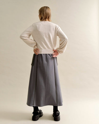 SORAロゴジャガードニットカーディガン