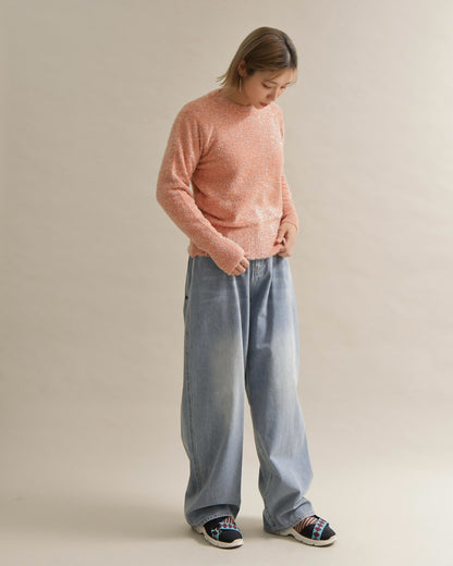 グリッターソフトクルーネックニット