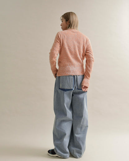 グリッターソフトクルーネックニット