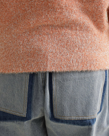 グリッターソフトクルーネックニット