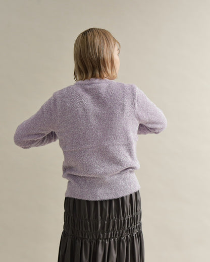 グリッターソフトクルーネックニット