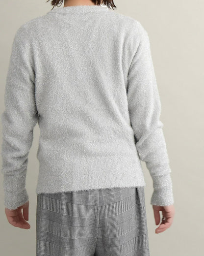 グリッターソフトクルーネックニット