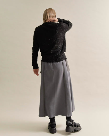 グリッターソフトクルーネックニット