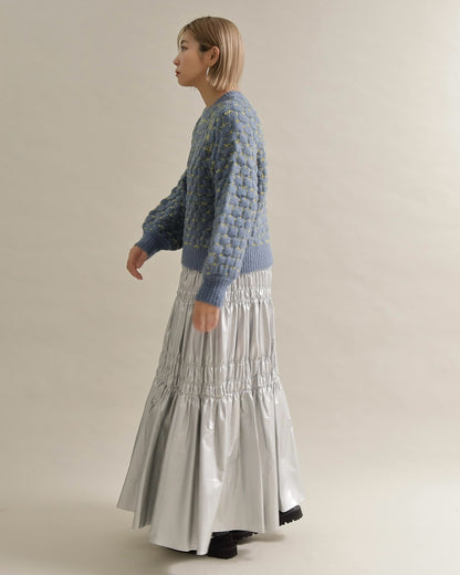 ミックスツイードクルーネックニット