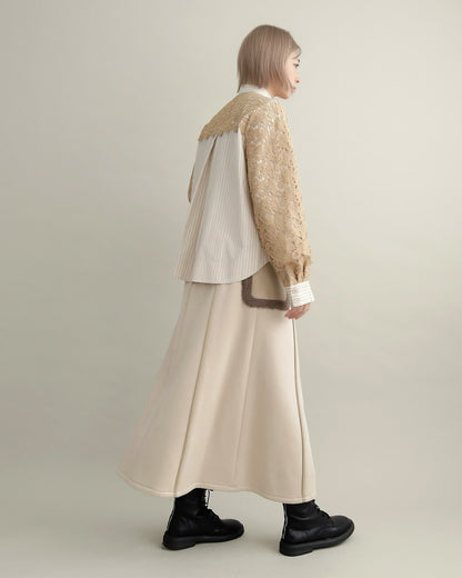 ボアポケットロングスカート