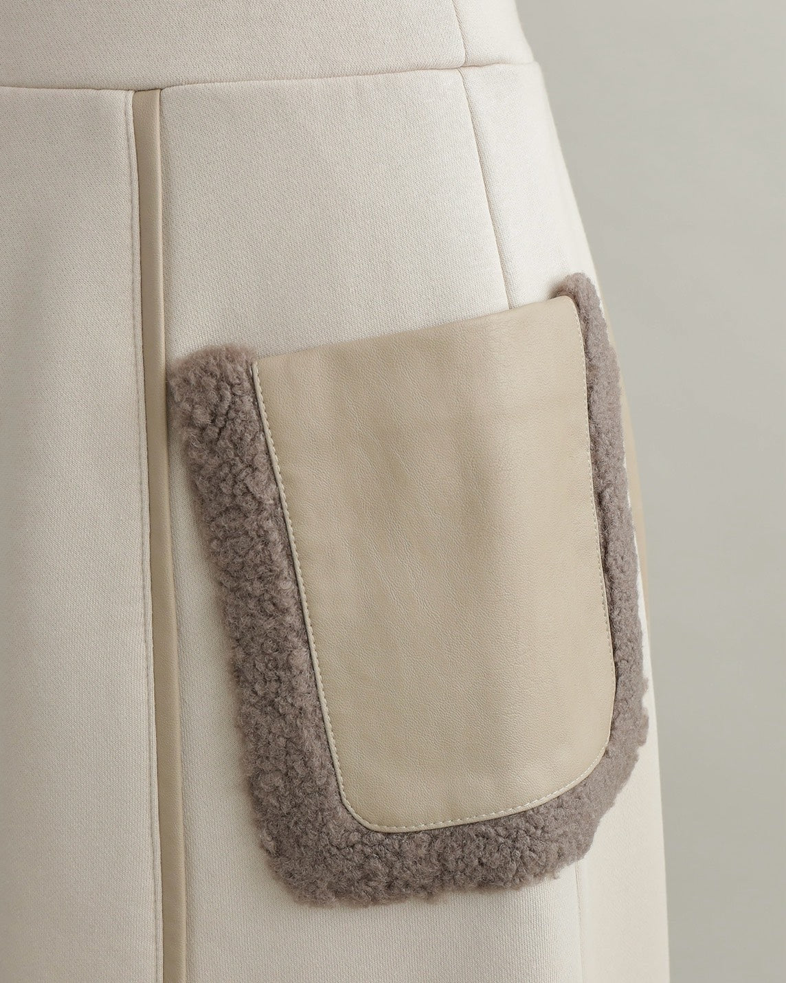 ボアポケットロングスカート