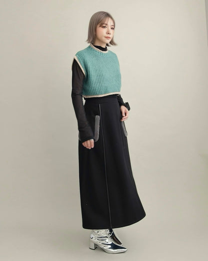 ボアポケットロングスカート