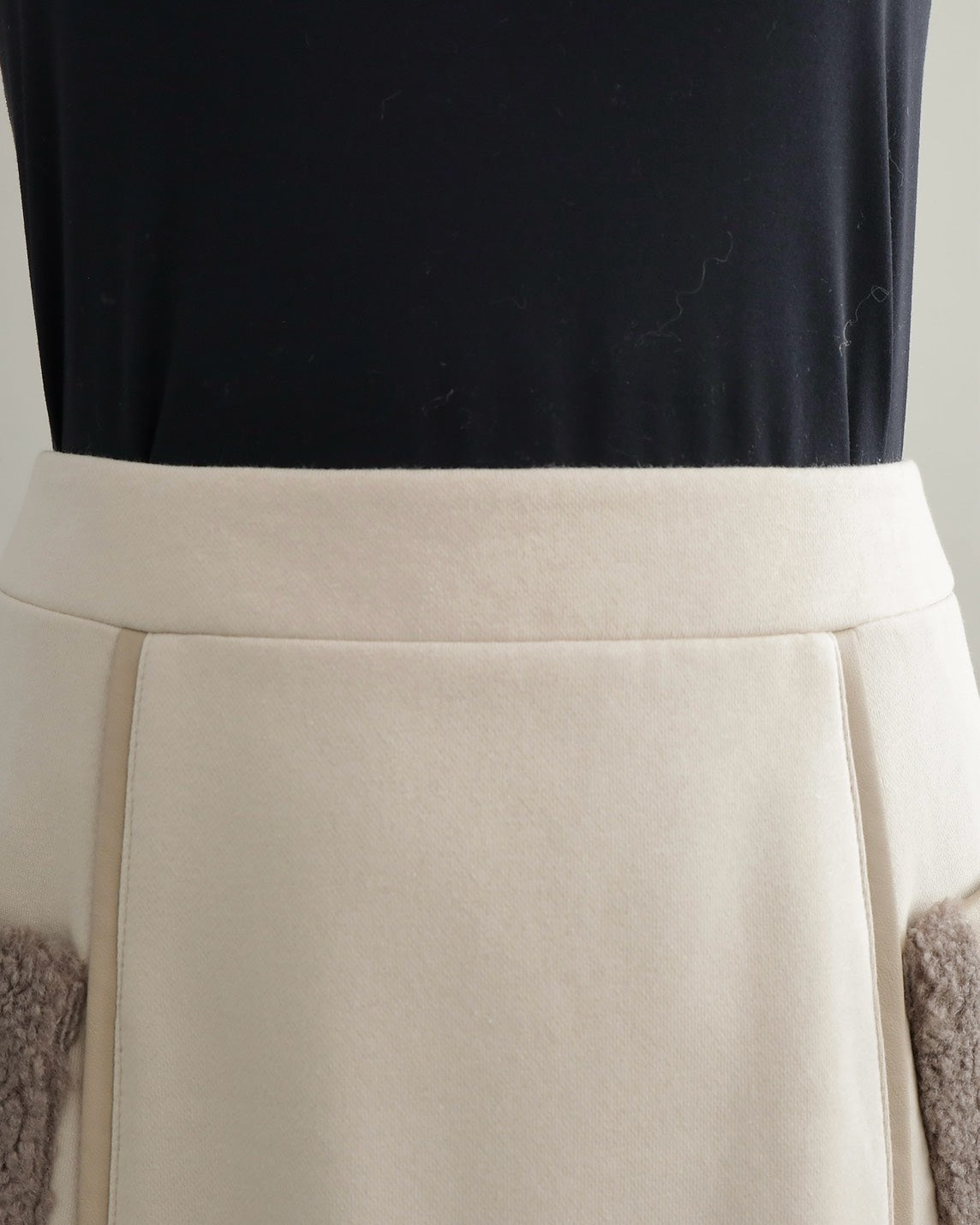 ボアポケットロングスカート