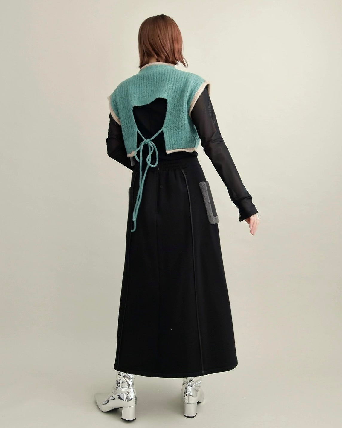 ボアポケットロングスカート