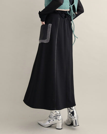 ボアポケットロングスカート
