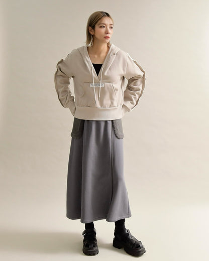 ボアポケットロングスカート