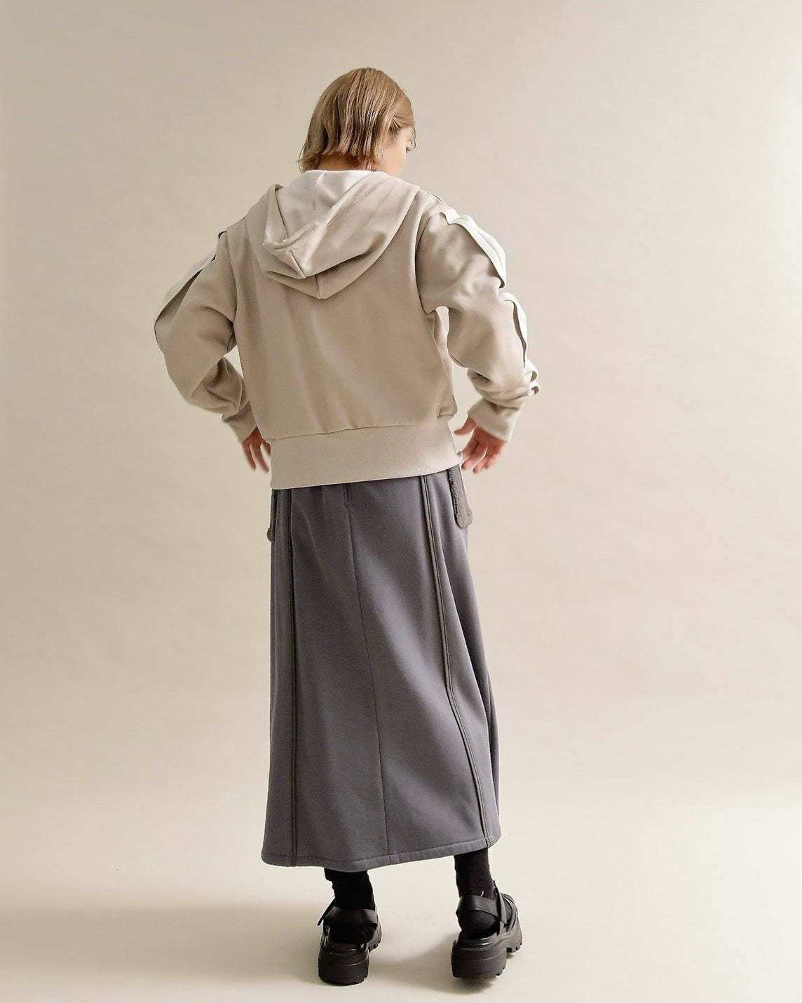 ボアポケットロングスカート