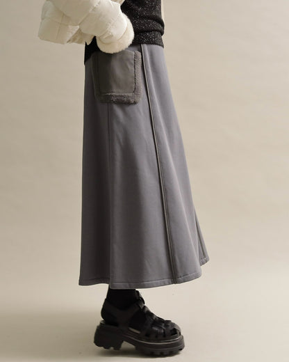ボアポケットロングスカート