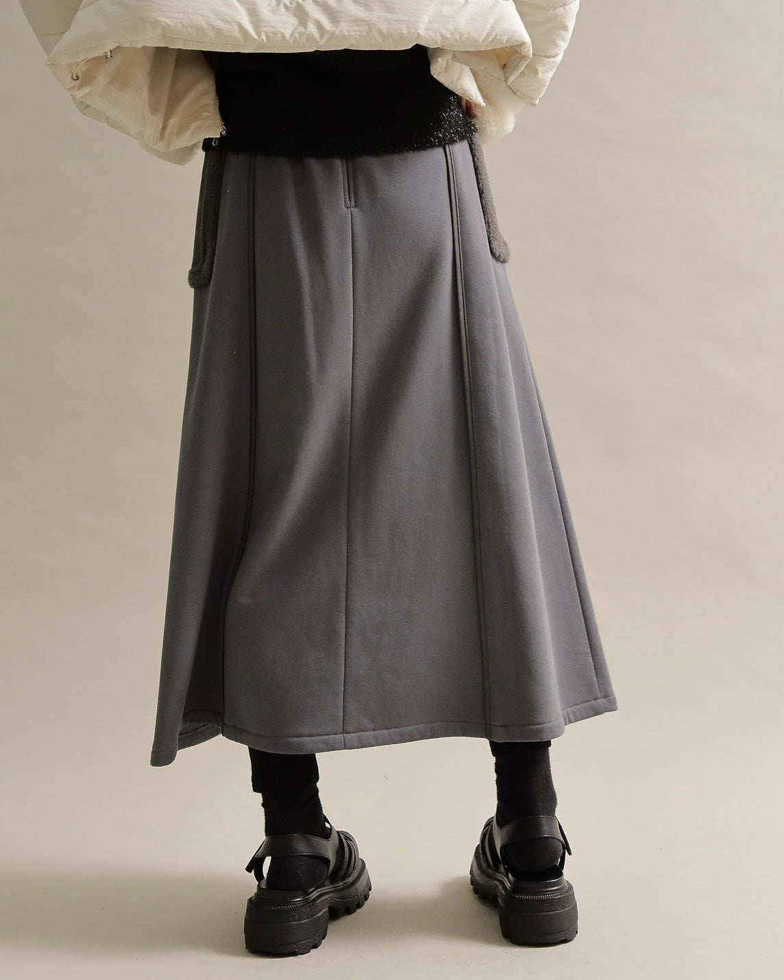 ボアポケットロングスカート